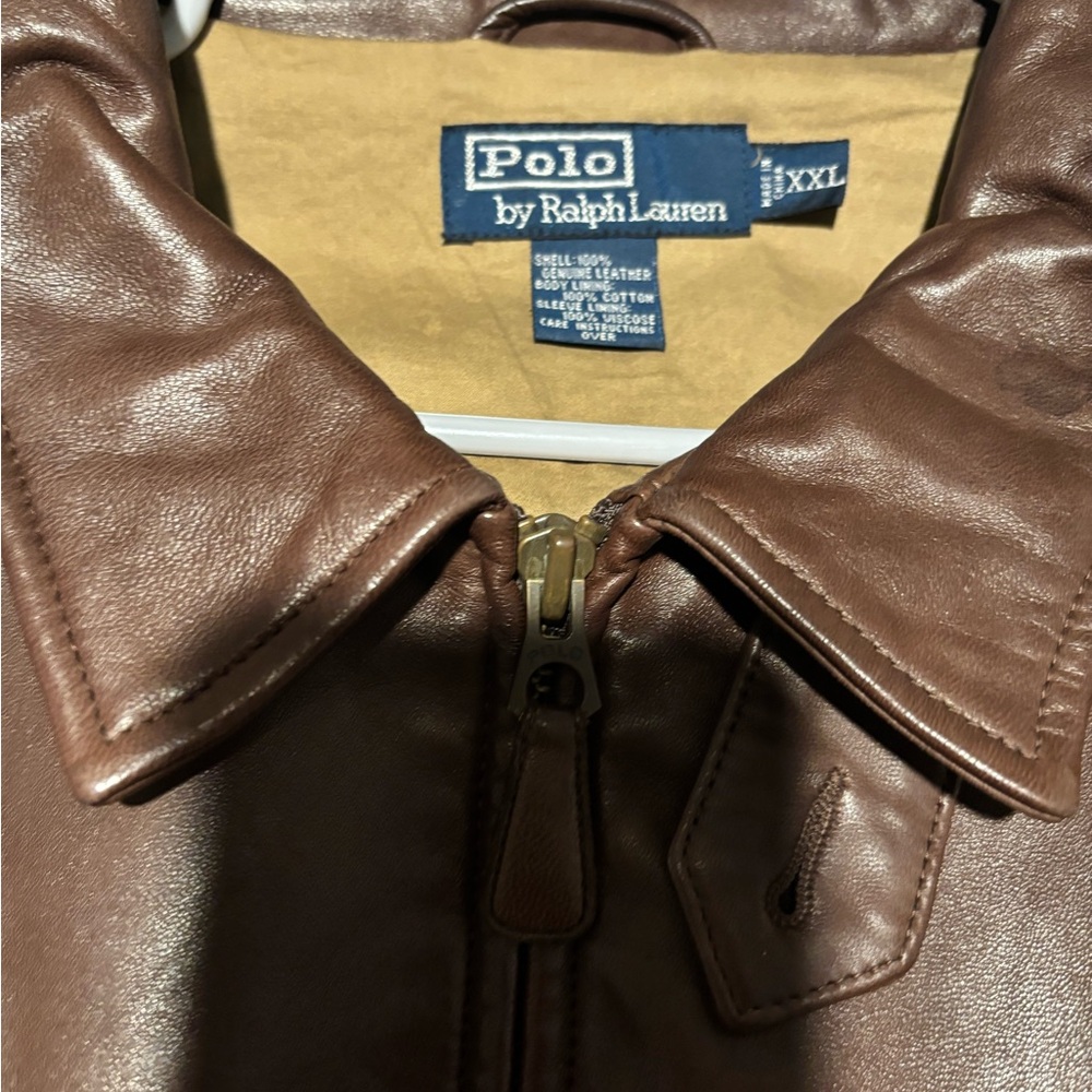 Polo by Ralph Lauren Brown Leather Jacket